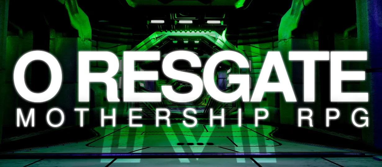 Banner da mesa de RPG: O Regaste