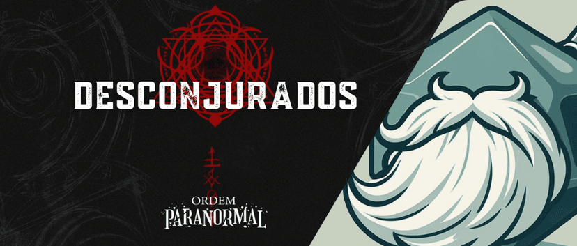 Banner da mesa de RPG: 🩸 DESCONJURADOS