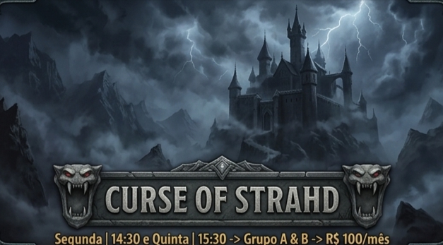 Banner da mesa de RPG: 💀 Curse of Strahd
