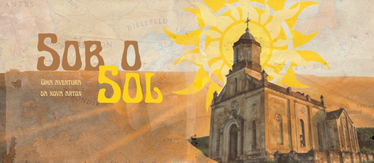 Banner da mesa de RPG: Sob o Sol