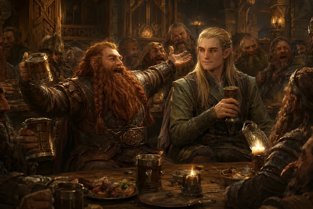 Banner da mesa de RPG: SENHOR DOS ANEIS- O RENASCIMENTO DE KHAZAD DUM