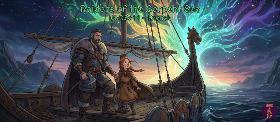 Raiders of the Serpent Sea | Inglês Imersivo + D&D | Vikings & Mitologia Nórdica | Dom 19h BRT