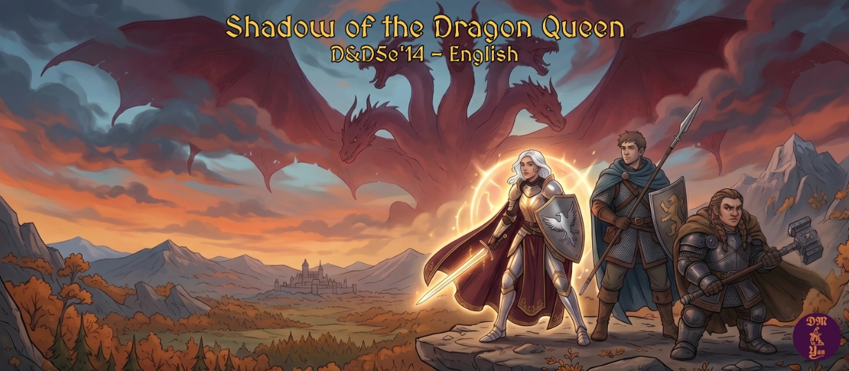 Shadow of the Dragon Queen | Inglês Imersivo + D&D5e'14 | Dragonlance | Qui 20h BRT