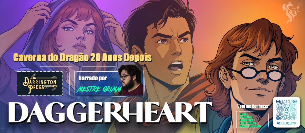 Banner da mesa de RPG: Caverna do Dragão 20 anos Depois