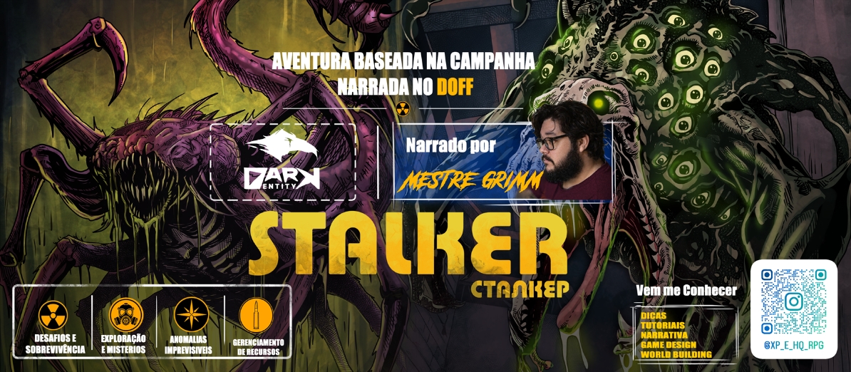 Banner da mesa de RPG: Entropia Necessária