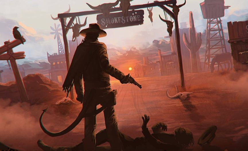 Banner da mesa de RPG: Sangue e Pólvora