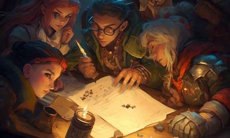 Banner da mesa de RPG: O Desaparecimento de Lacanriel Zurich