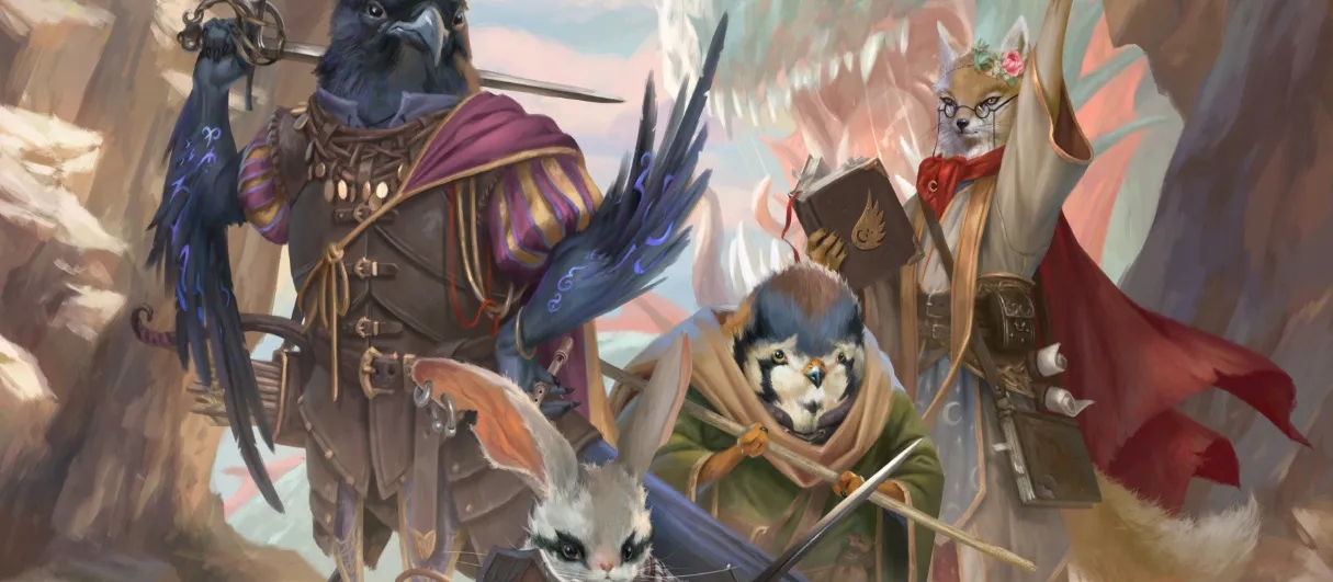 Banner da mesa de RPG: O Artefato da Tríade do Tempo - Uma Campanha em Humblewood