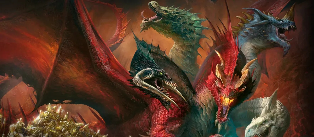 Banner da mesa de RPG: A Tirania dos Dragões