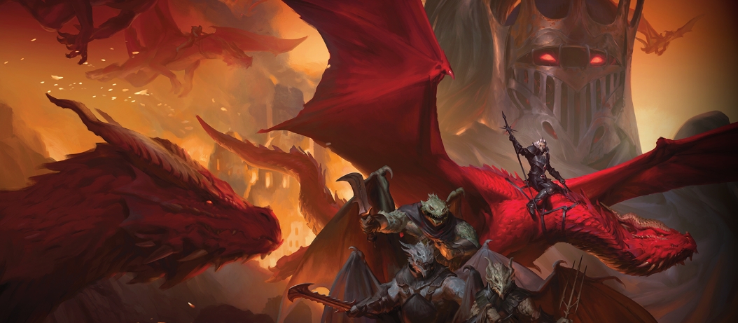 Banner da mesa de RPG: Dungeons & Dragons: Dragonlance - Sombra da Rainha Dragão