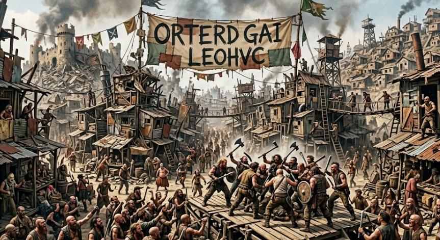 Banner da mesa de RPG: O Grito do Ferro Velho