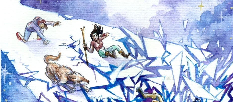 Banner da mesa de RPG: Pontes Queimadas
