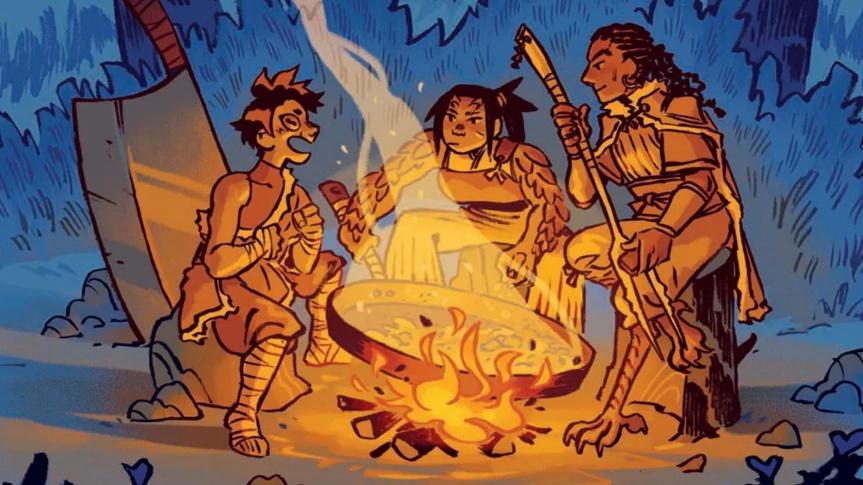 Banner da mesa de RPG: Você é o que você come — Aprenda Jogando!