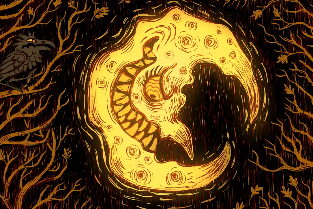 Banner da mesa de RPG: A Lua Torta
