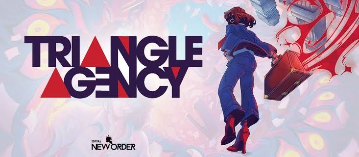 Banner da mesa de RPG: Aprenda Triangle Agency - Missão Dead Quiet