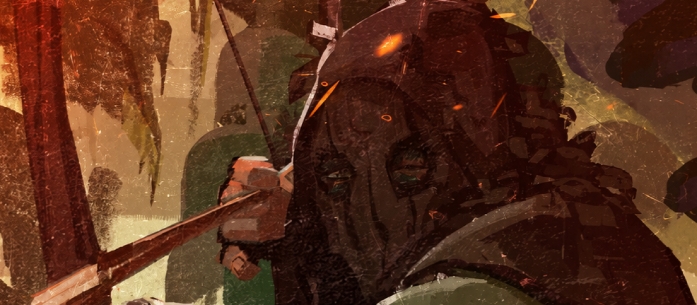 Banner da mesa de RPG: Assimilação: Sombras da areia