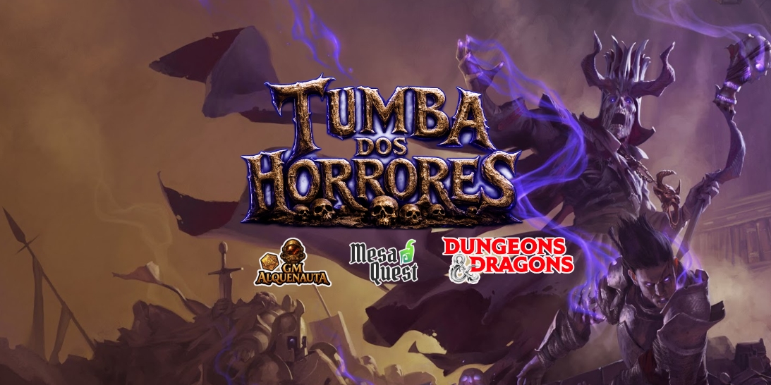 Banner da mesa de RPG: CAMPANHA: TUMBA DOS HORRORES | D&D5e 2024