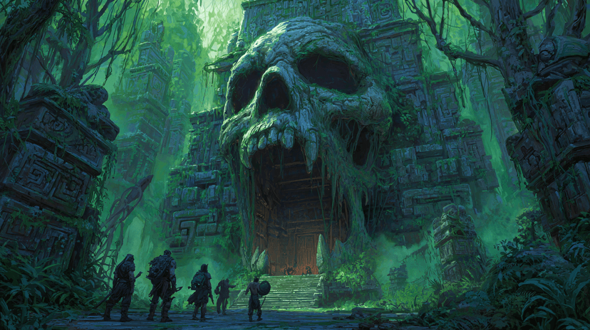 Banner da mesa de RPG: Tumba da Aniquilação