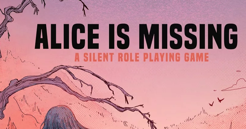 Banner da mesa de RPG: Alice is Missing