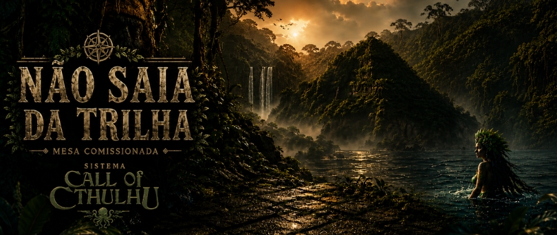 Banner da mesa de RPG: Não Saia da Trilha