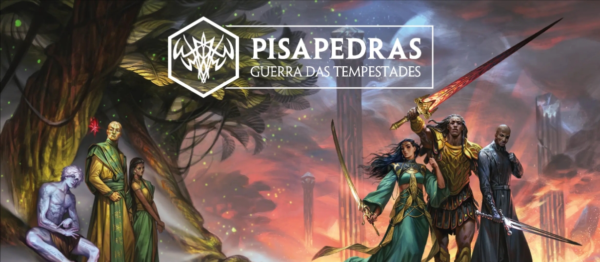 Banner da mesa de RPG: Pisapedras – Uma Jornada pela Radiância em Roshar