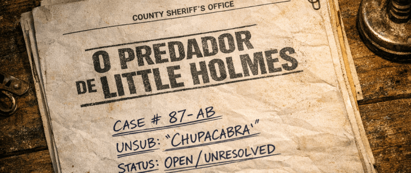 Banner da mesa de RPG: O Predador de Little Holmes