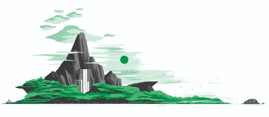 Banner da mesa de RPG: A Ilha do Nunca Mais