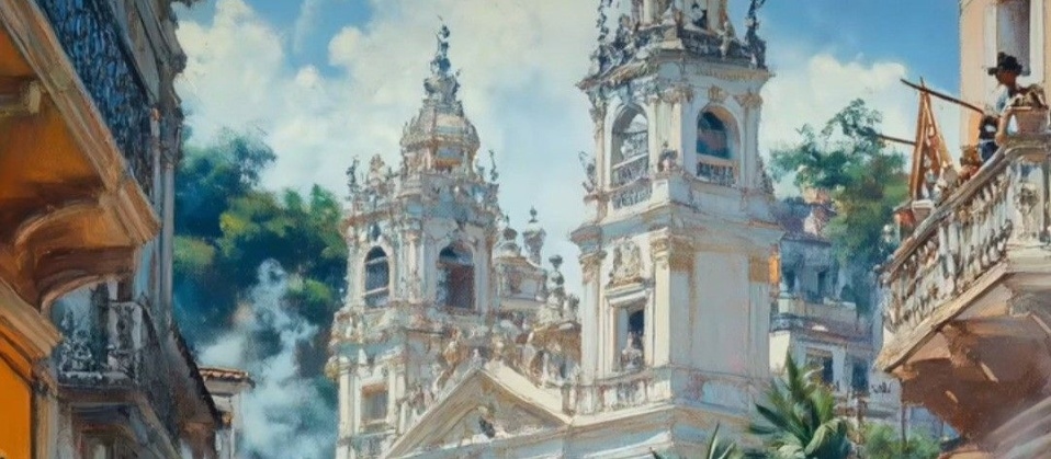 Banner da mesa de RPG: Resgate do Arquipélago Bomboto