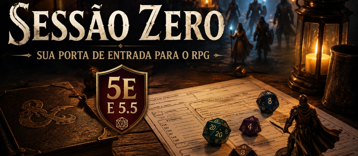 SESSÃO ZERO – SUA PORTA DE ENTRADA PARA O RPG 🎲 (INICIANTES EM RPG)