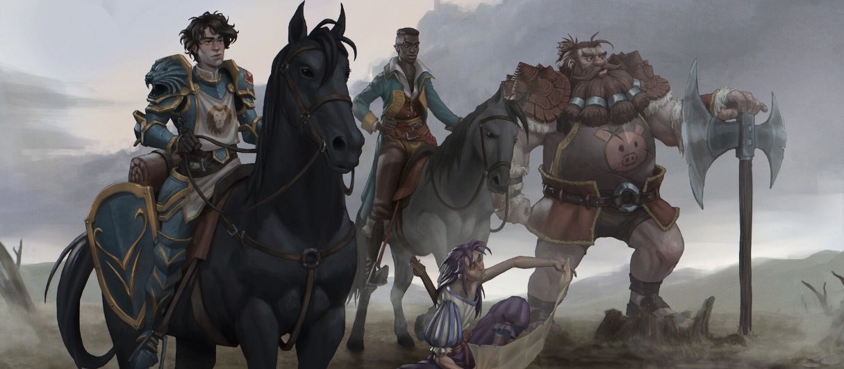 Banner da mesa de RPG: Jornada Heroica: Guerra Artoniana